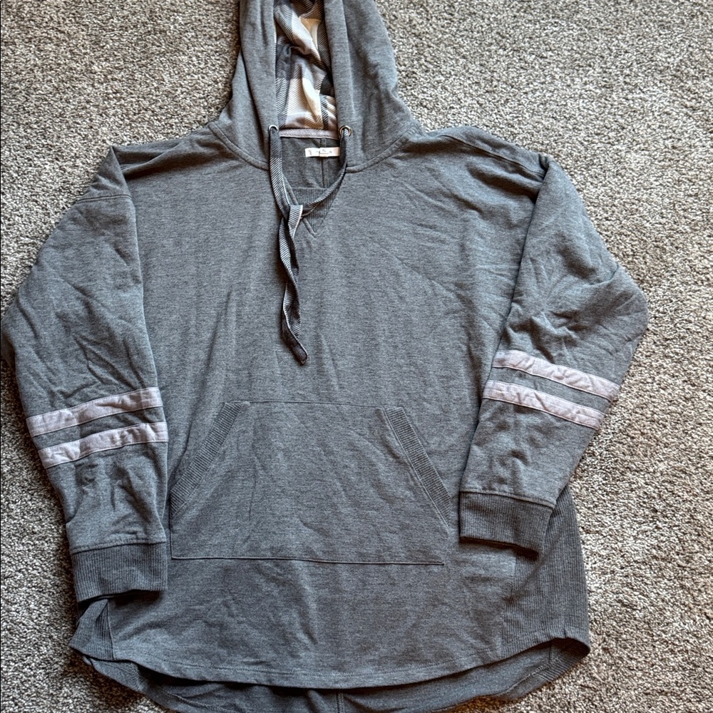 Maurices Gray Hooded Top